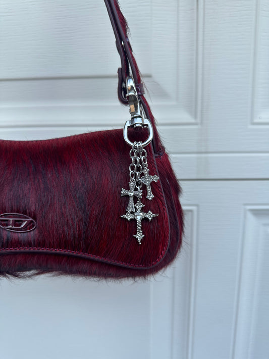333 Cross Keychain