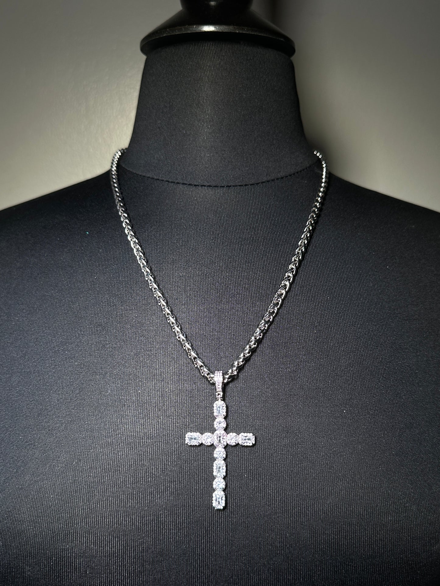 Icy Girl Cross Necklace